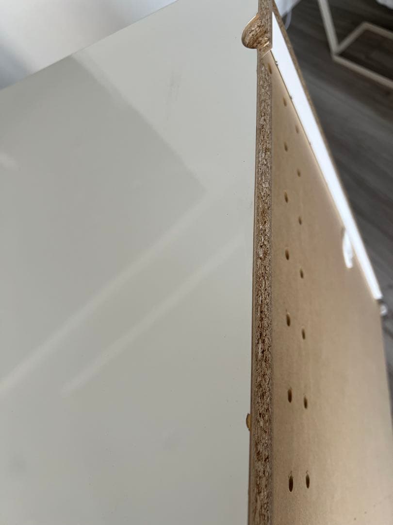 Dinos キッチンカウンターロータイプホワイトオープンシェルフ