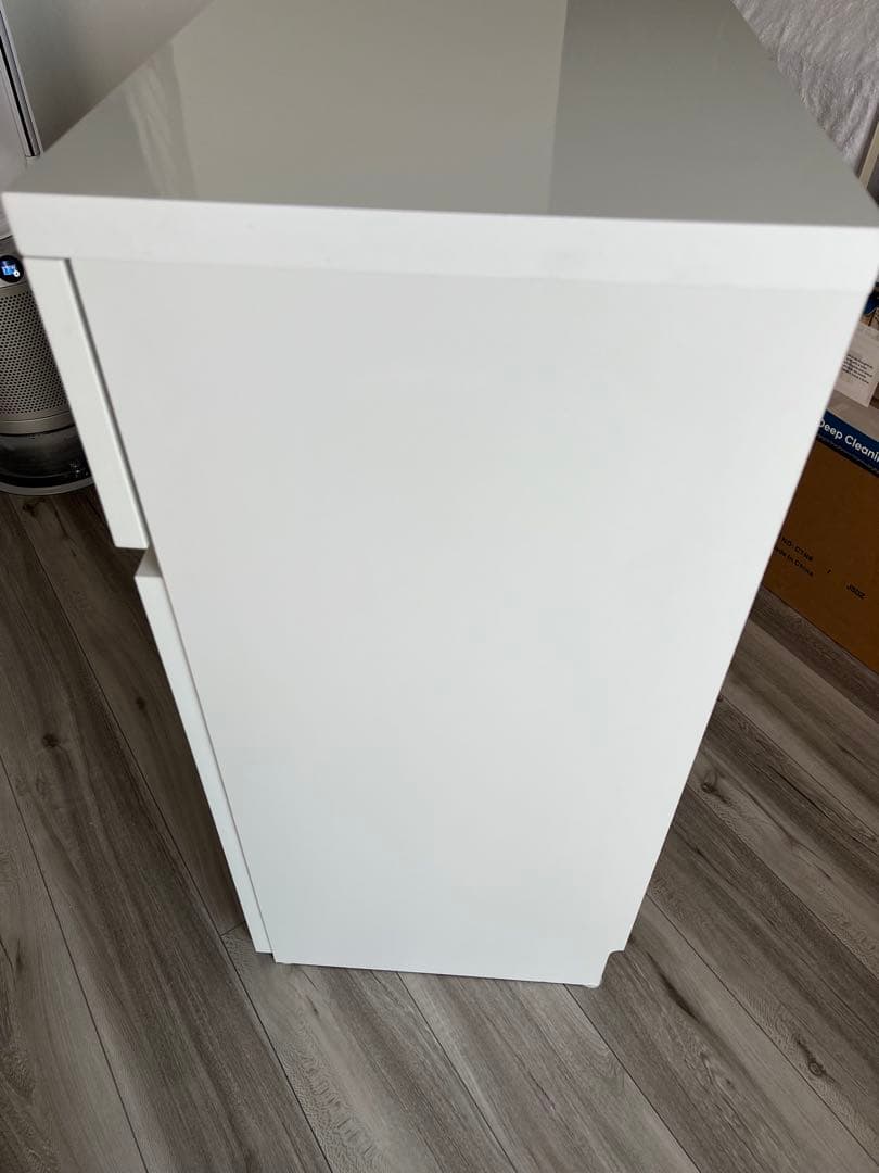 Dinos キッチンカウンターロータイプホワイトオープンシェルフ