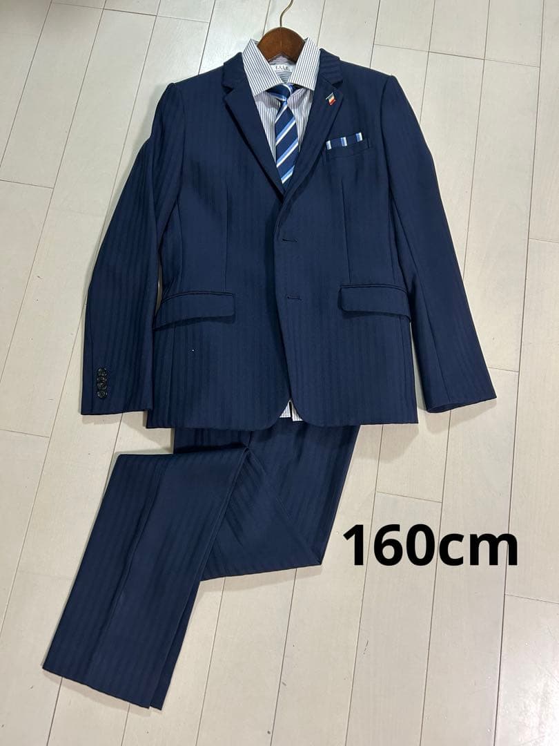 ネイビー ストライプ スーツ