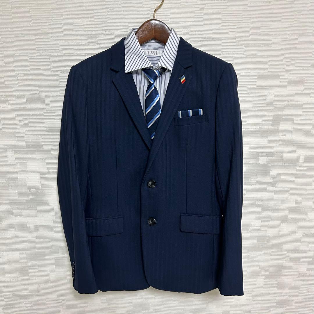 ネイビー ストライプ スーツ