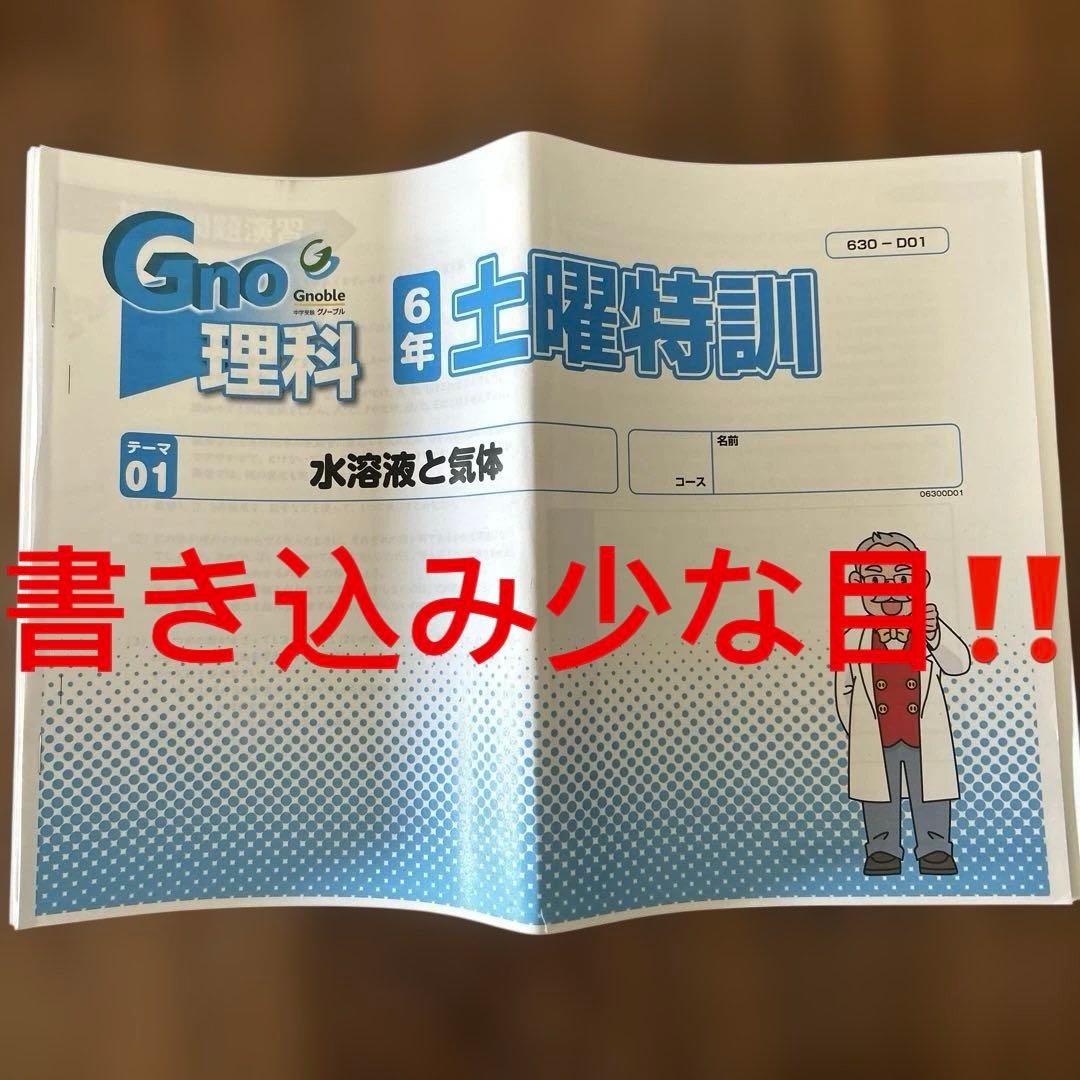 ② グノーブル　Gno 理科 6年 土曜特訓 1-33