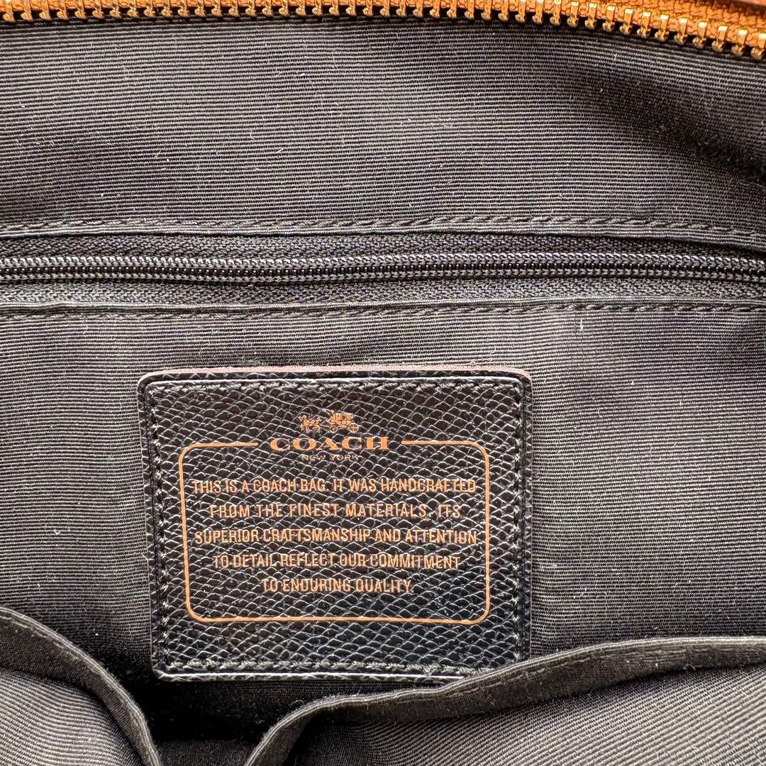 【美品✨】COACH レザートートバッグA4レディース ブラウンF36875