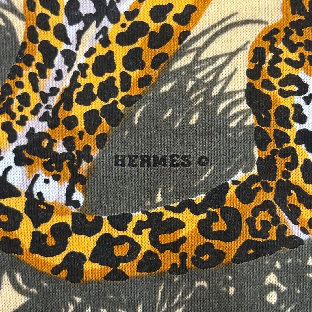 エルメス HERMES JUNGLE LOVE ヒョウイエロー Tシャツ 【S】