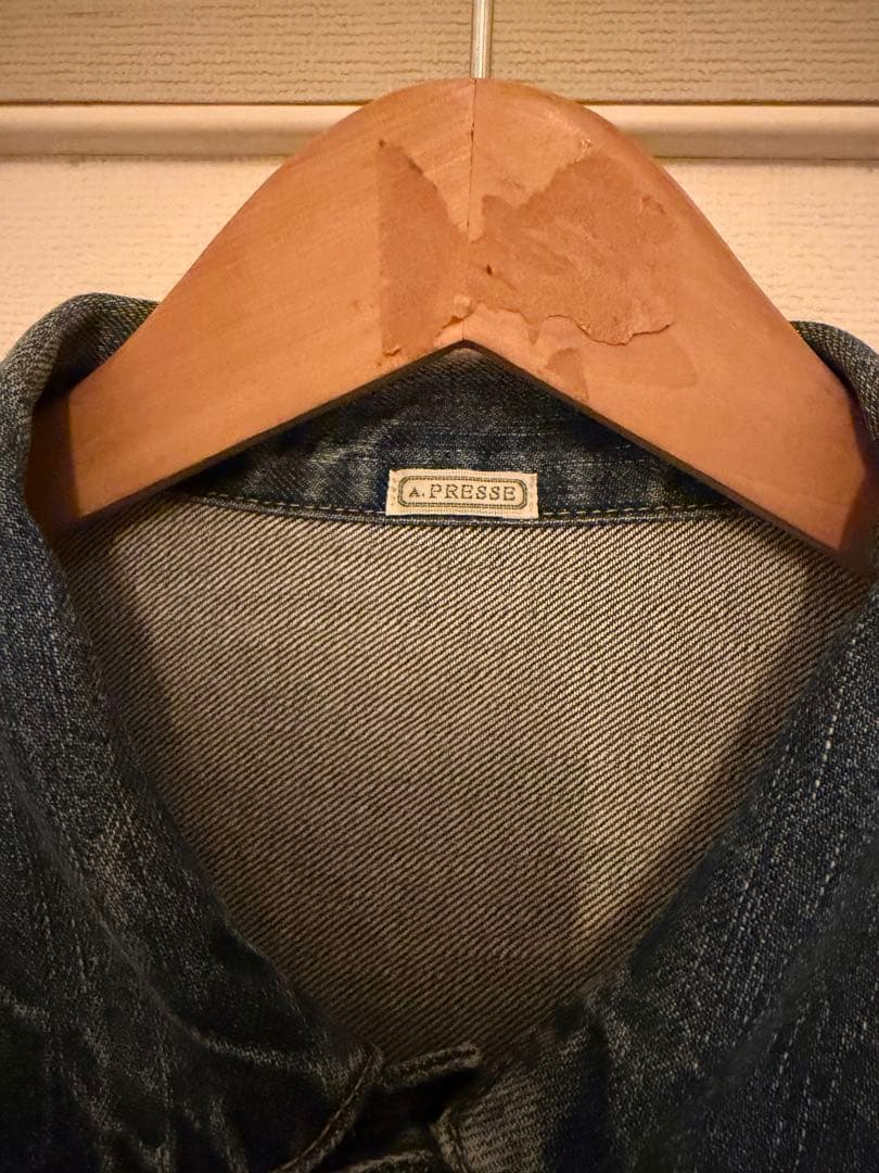 ジャケット・アウター A.PRESSE 24ss 1st Type Denim Jacket 46