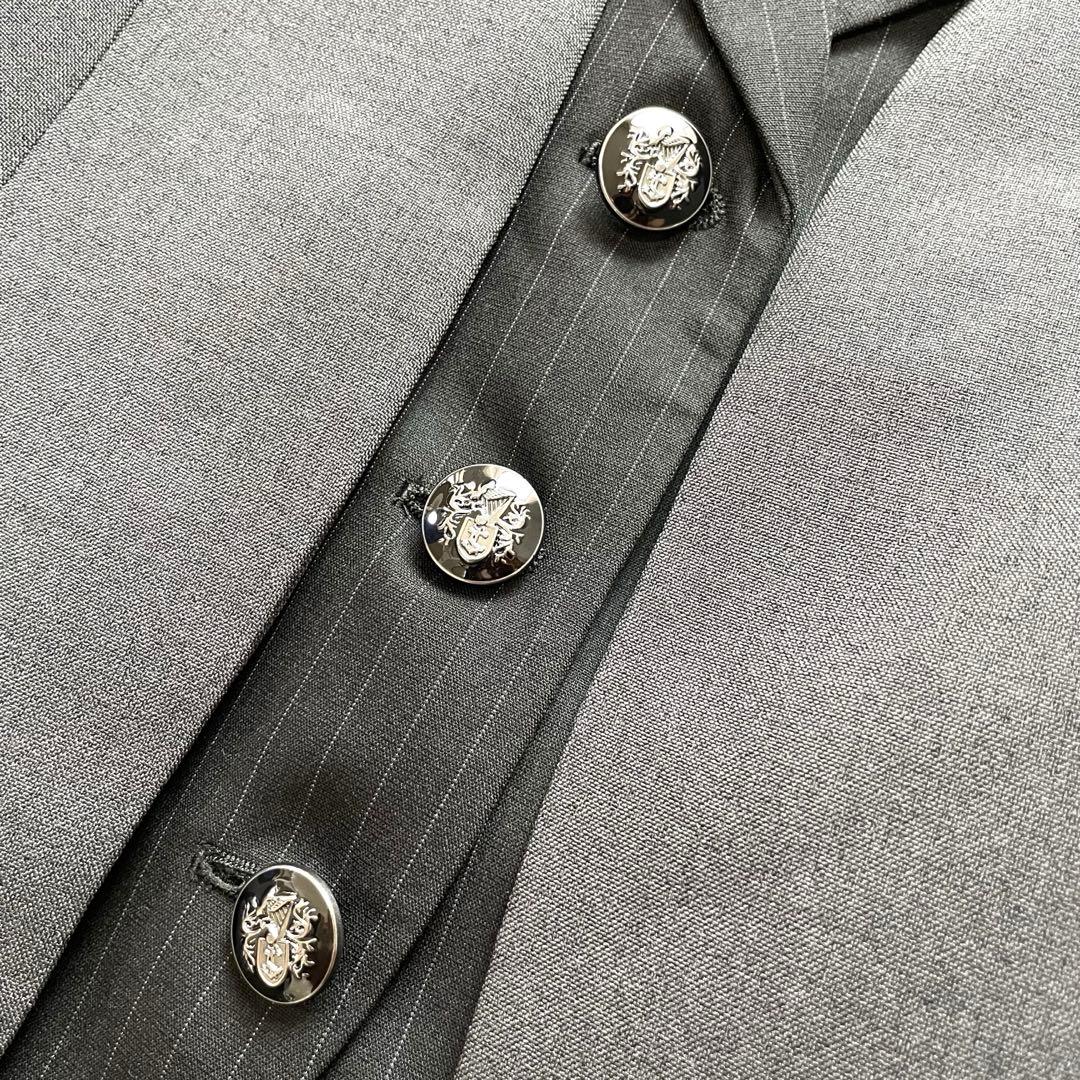 高級感✨ショパン フォーマルセット グレー ストライプ 160 ワンピース 5点