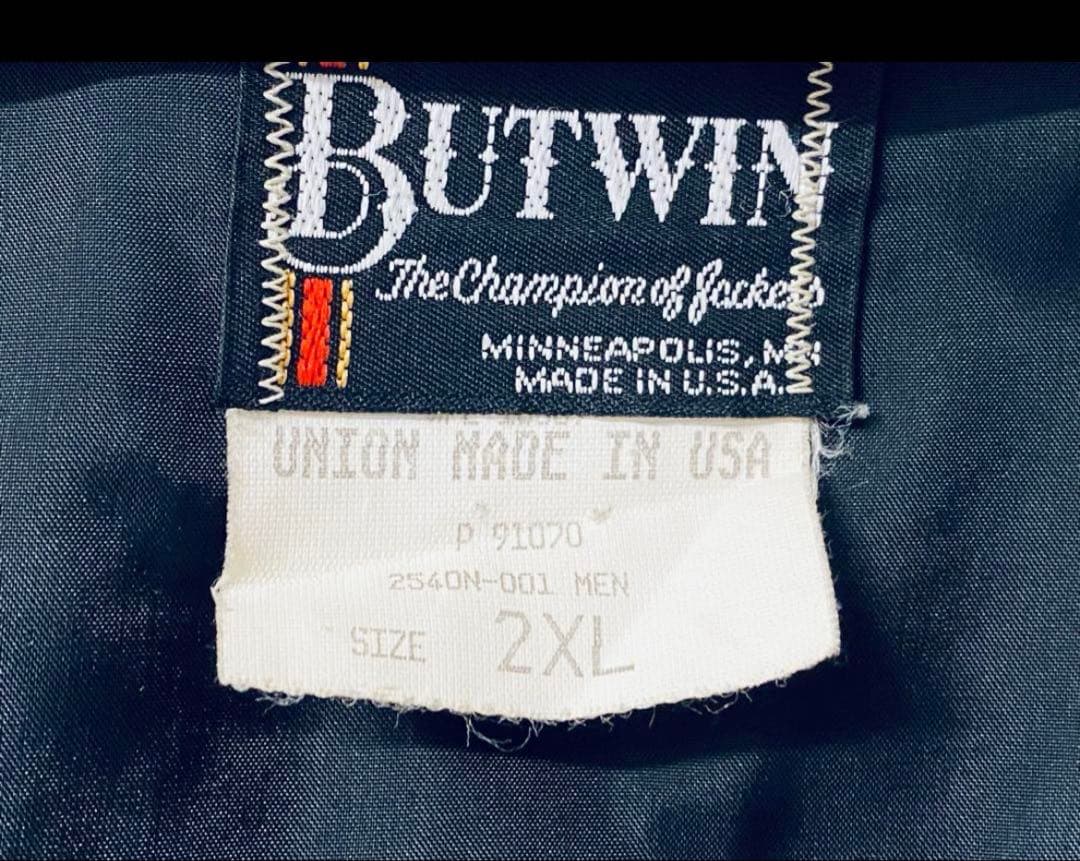 希少80'sビンテージ BUTWIN スタジャン アワードジャケット 2XL