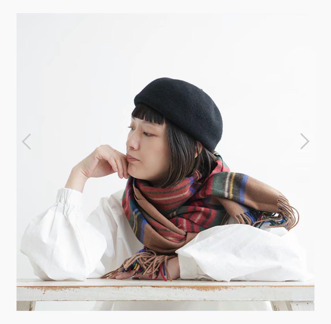 【TWEEDMILL】ツイードミル　大判ストール　チェック柄　ブラウン系