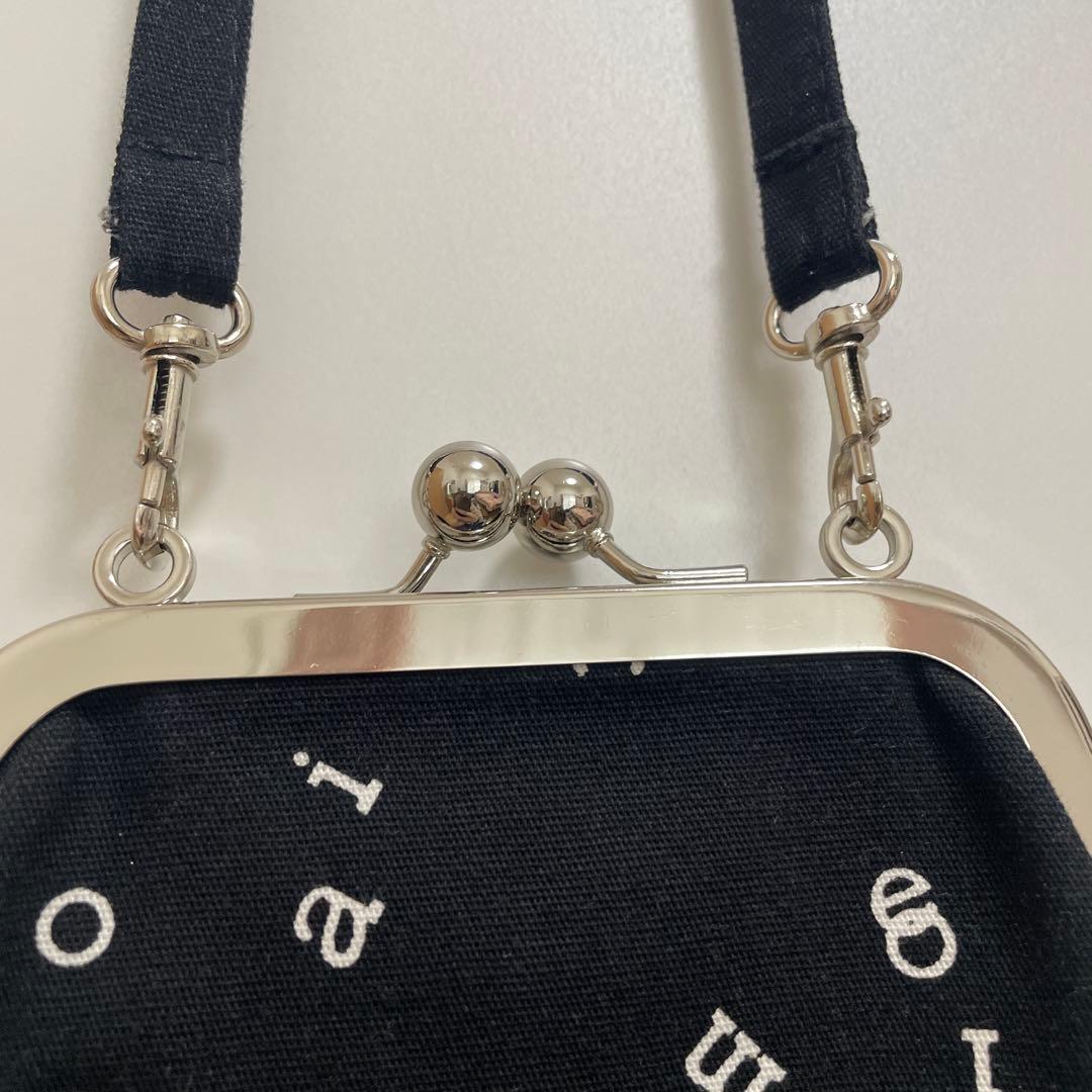 【美品】マリメッコ marimekko がま口 アルファベットポーチ ショルダー