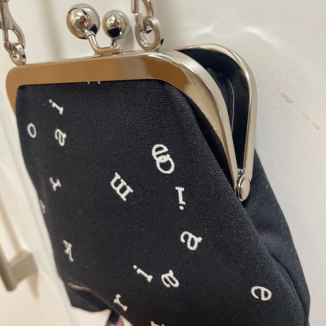 【美品】マリメッコ marimekko がま口 アルファベットポーチ ショルダー