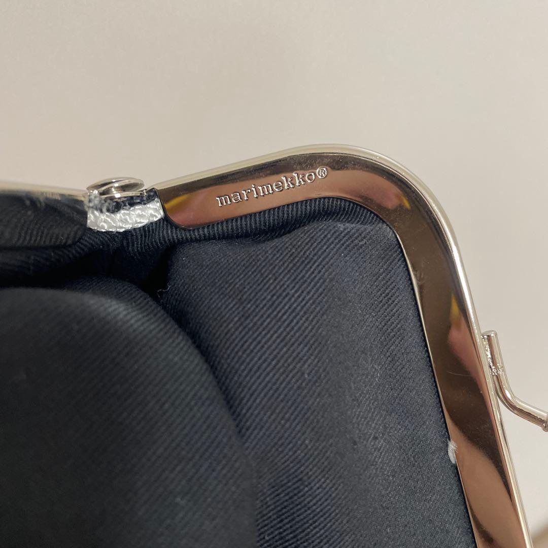 【美品】マリメッコ marimekko がま口 アルファベットポーチ ショルダー