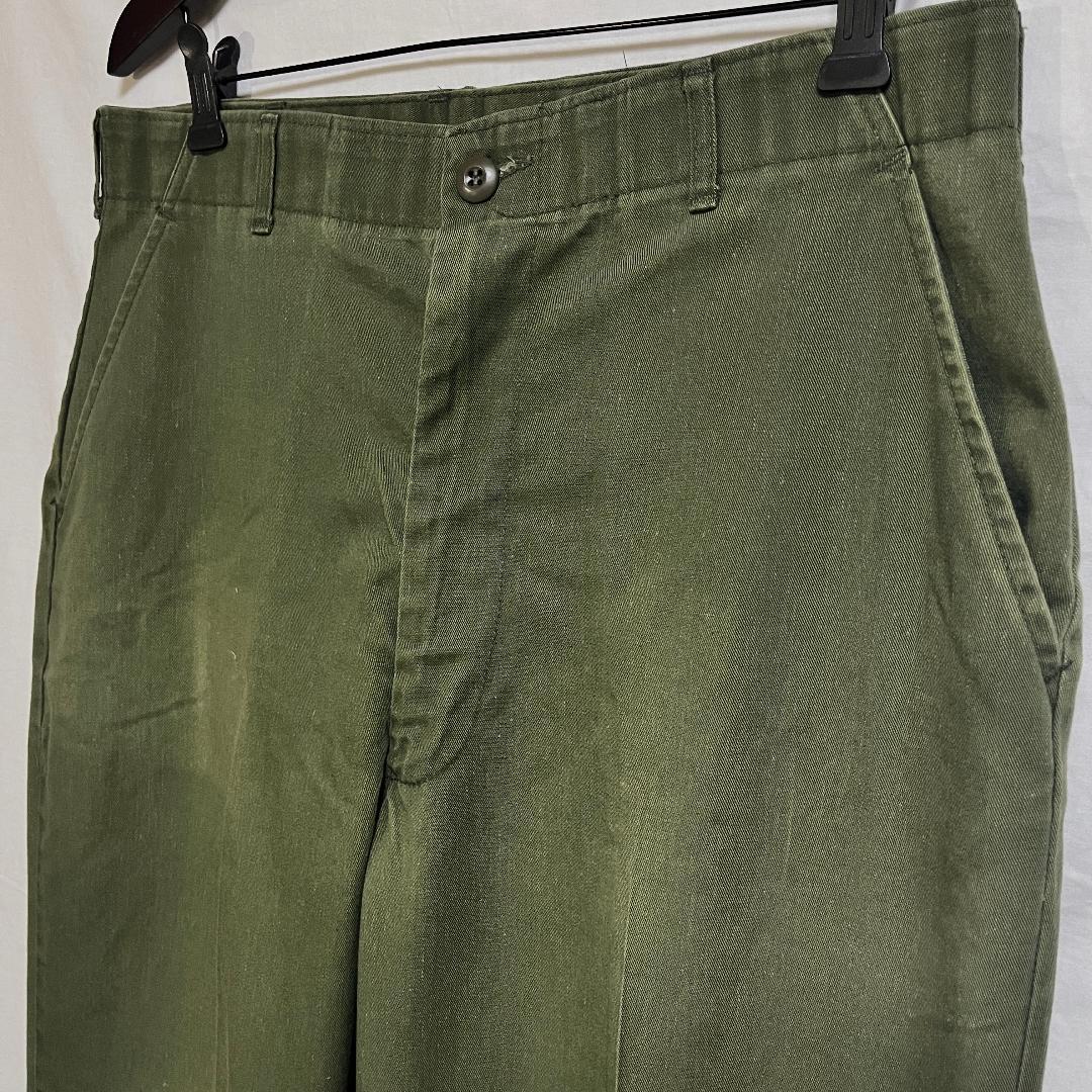 80's 米軍実物 OG-507 ベイカーパンツ ユーティリティー W36