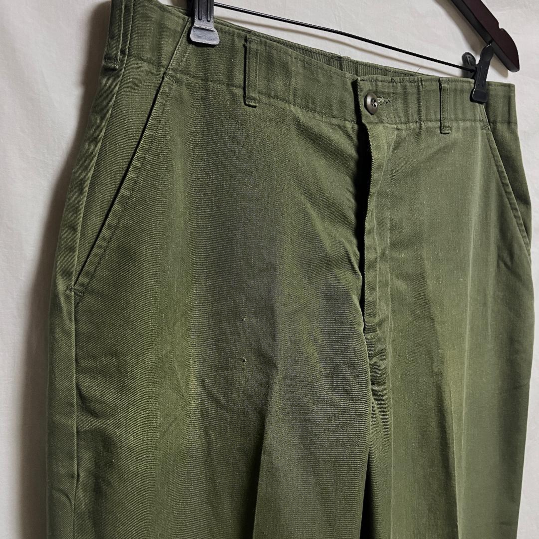 80's 米軍実物 OG-507 ベイカーパンツ ユーティリティー W36
