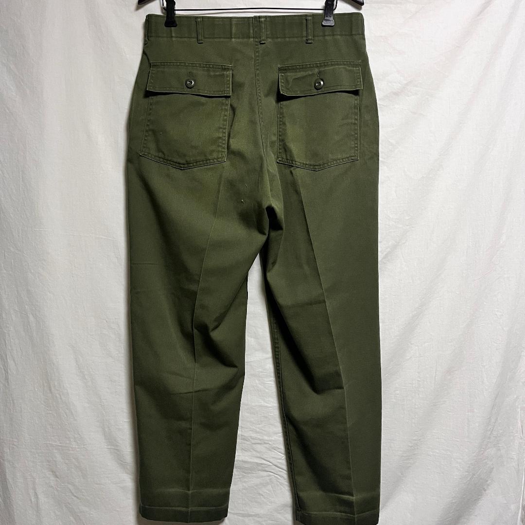 80's 米軍実物 OG-507 ベイカーパンツ ユーティリティー W36