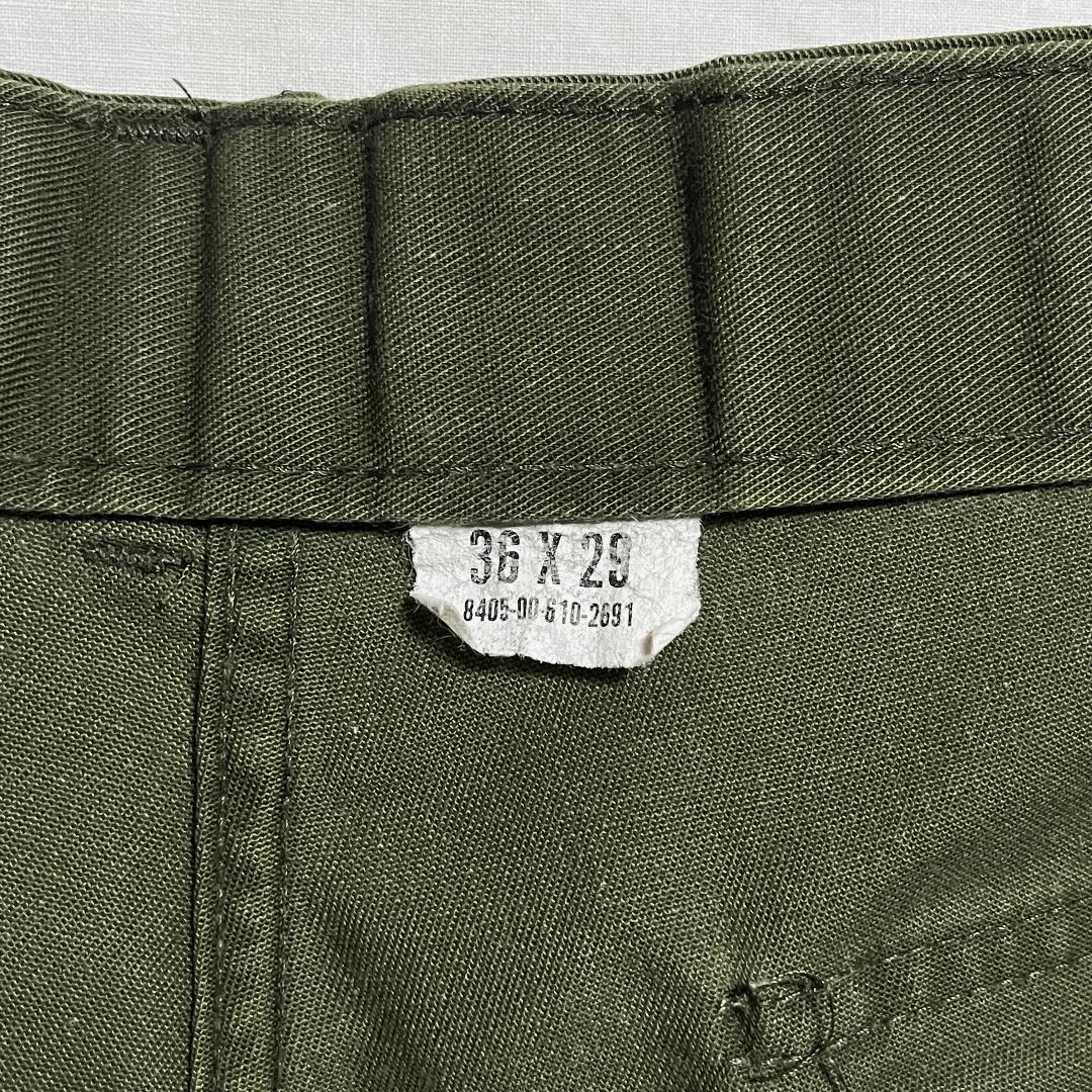 80's 米軍実物 OG-507 ベイカーパンツ ユーティリティー W36