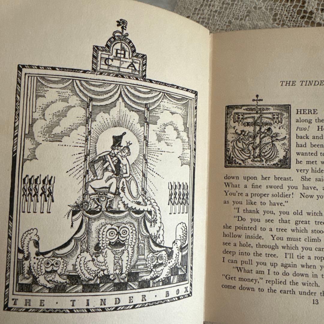 SALE★1924年アンティーク洋書カイニールセン絵本アンデルセン童話　古書