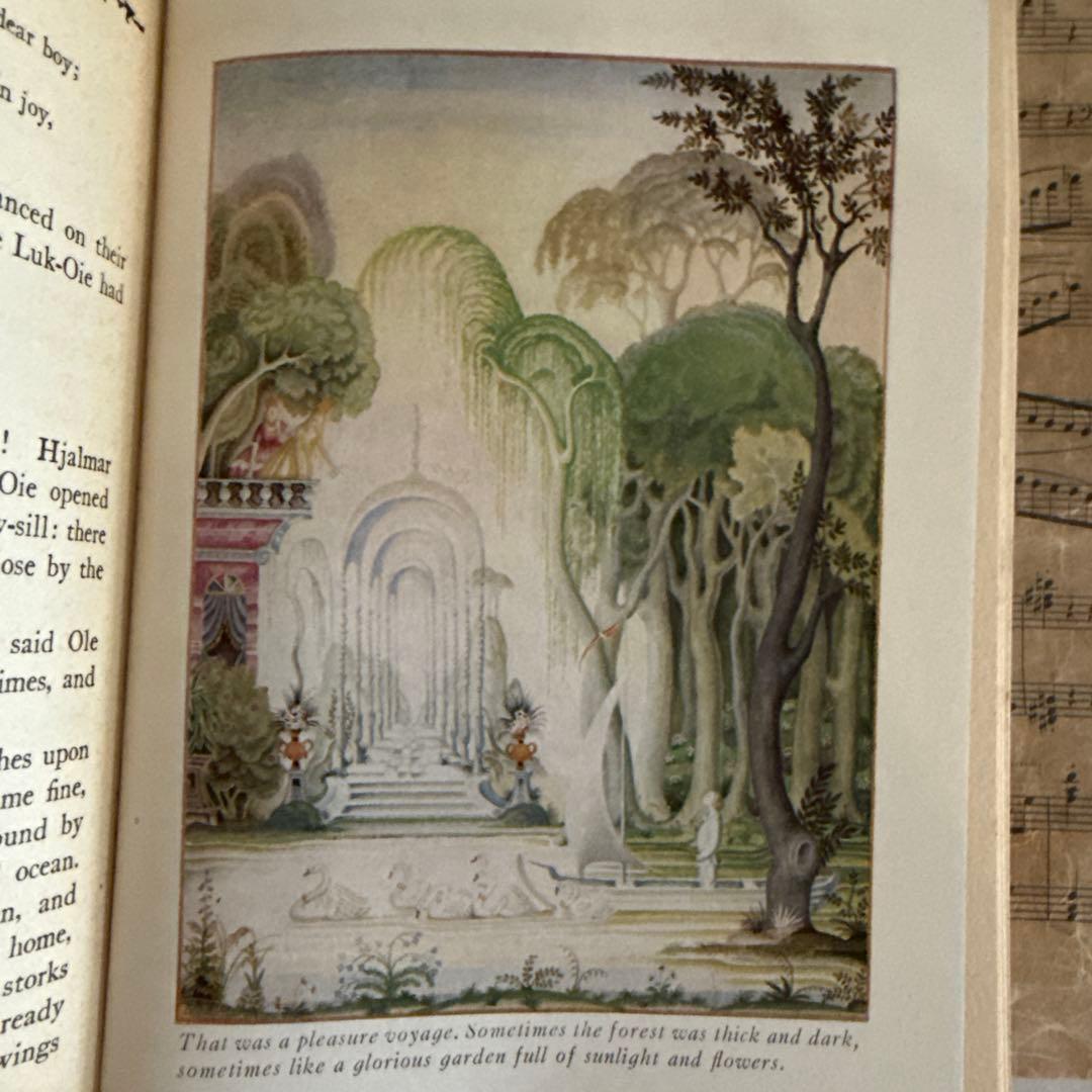SALE★1924年アンティーク洋書カイニールセン絵本アンデルセン童話　古書