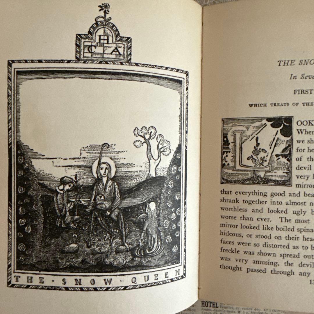 SALE★1924年アンティーク洋書カイニールセン絵本アンデルセン童話　古書