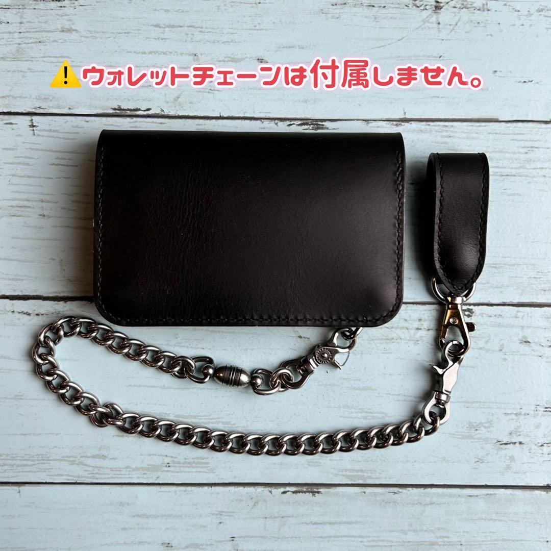 姫路オイルレザー　ミドルウォレット　ベルトループセット　トラッカーウォレット　革