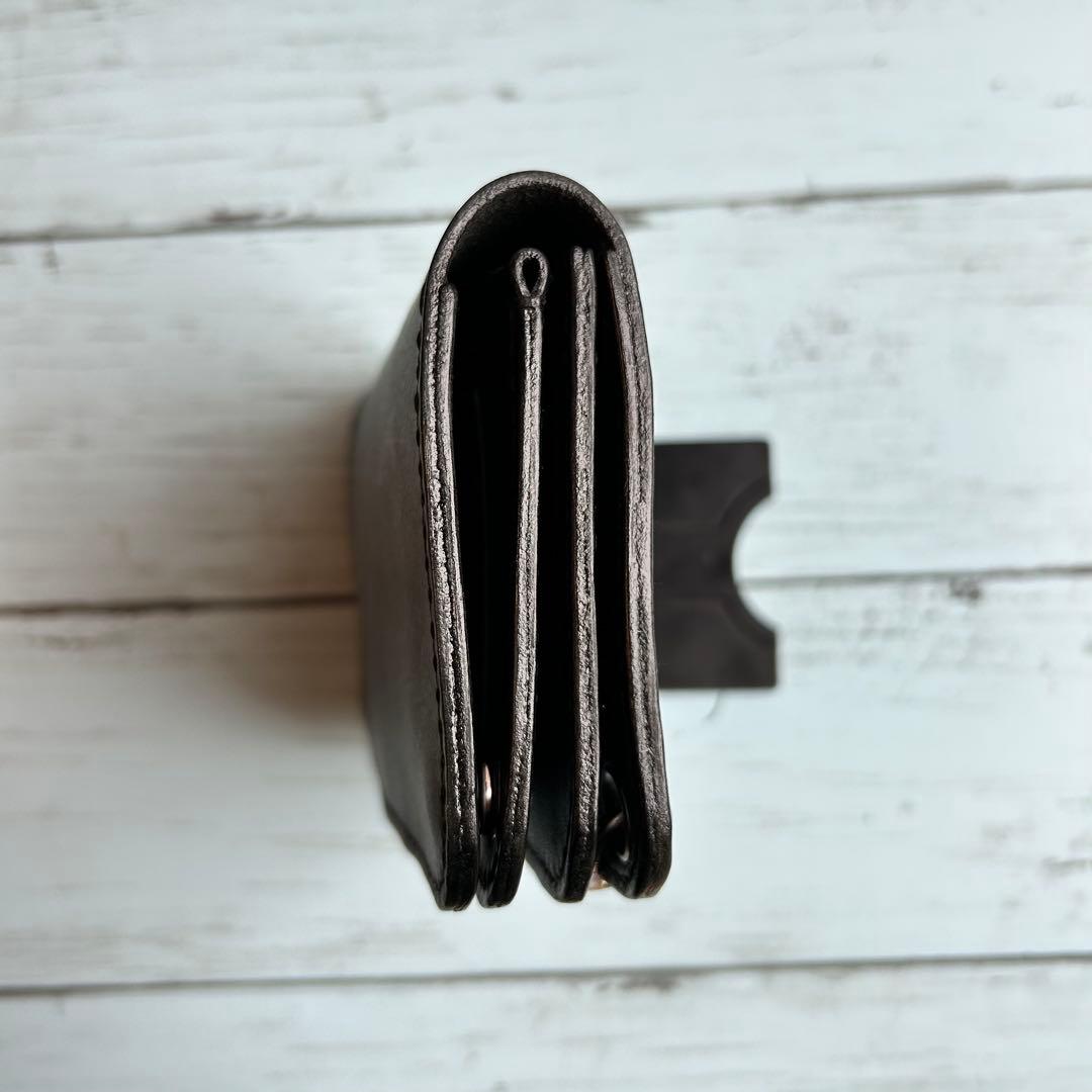 姫路オイルレザー　ミドルウォレット　ベルトループセット　トラッカーウォレット　革