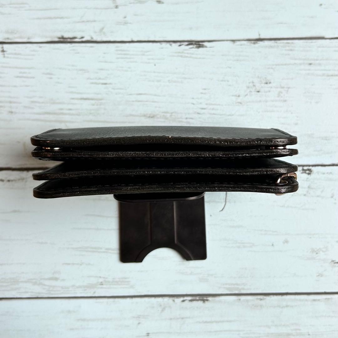 姫路オイルレザー　ミドルウォレット　ベルトループセット　トラッカーウォレット　革