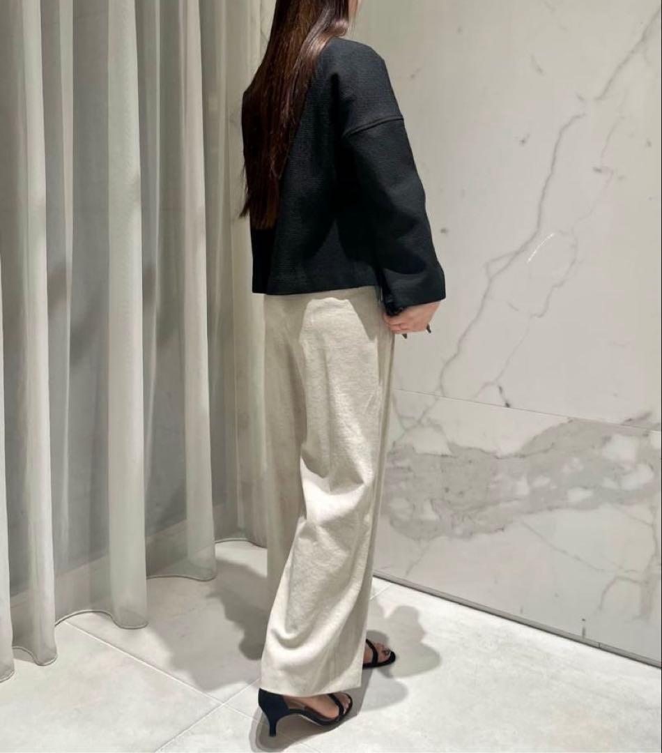 新品【アルアバイル】 ブッチャーツイードショートジャケット★黒ブラック★サイズ1