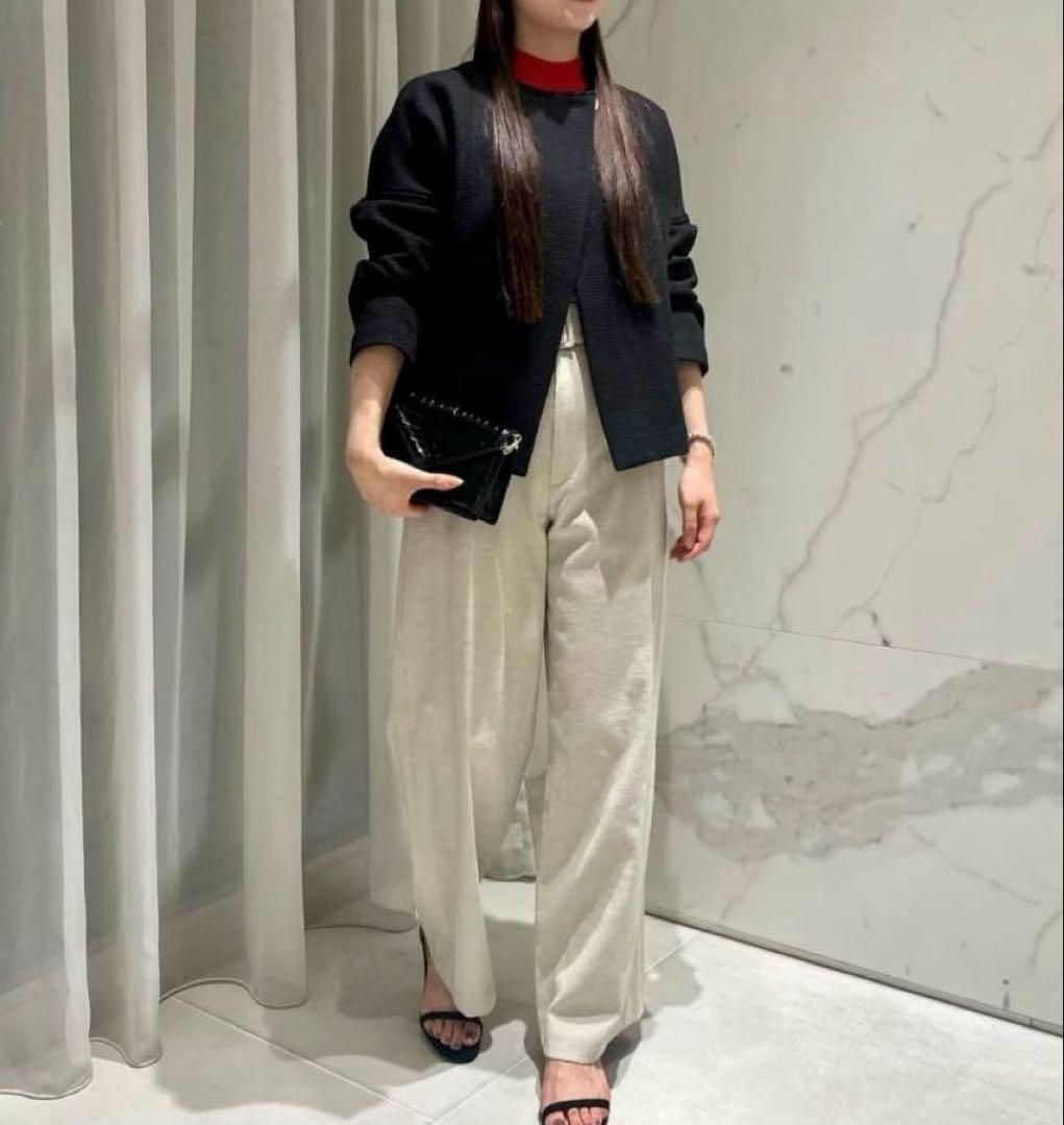 新品【アルアバイル】 ブッチャーツイードショートジャケット★黒ブラック★サイズ1