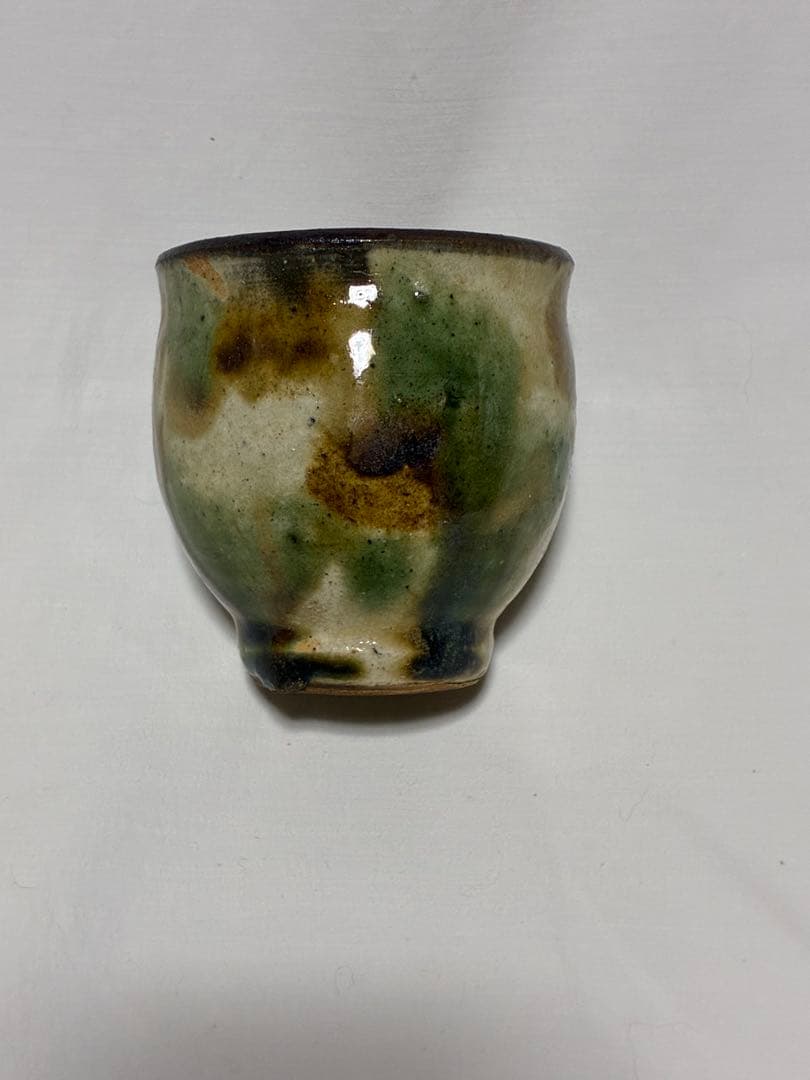 金城次郎　壺屋時代　三彩湯呑み　ぐい呑み　酒器 やちむん　民藝　人間国宝