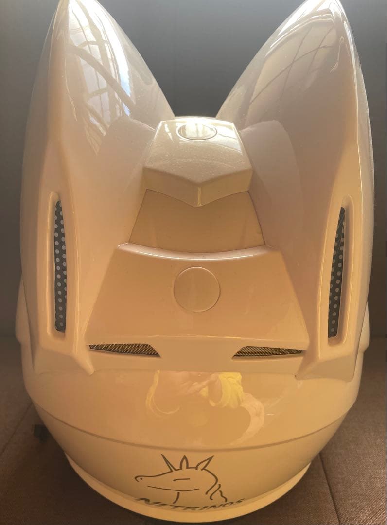 Nitrinos製 猫耳デザイン フルフェイスヘルメットSG.PSCマーク　M