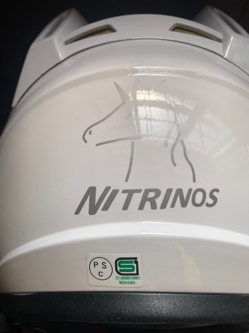 Nitrinos製 猫耳デザイン フルフェイスヘルメットSG.PSCマーク　M