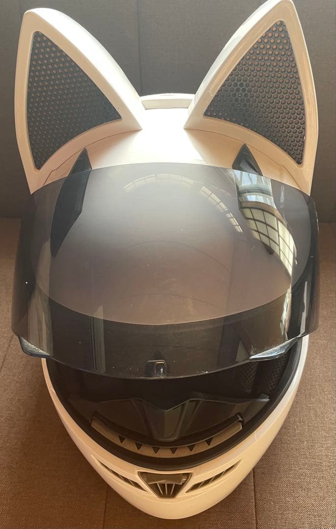 Nitrinos製 猫耳デザイン フルフェイスヘルメットSG.PSCマーク　M