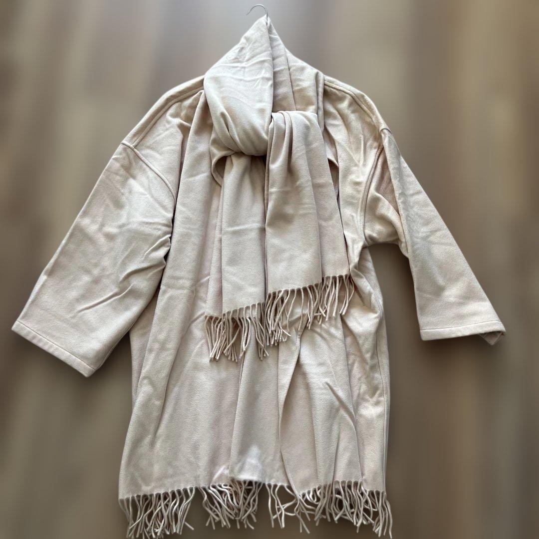 【美品】Salvatore Ferragamo カシミヤコート　ベージュ