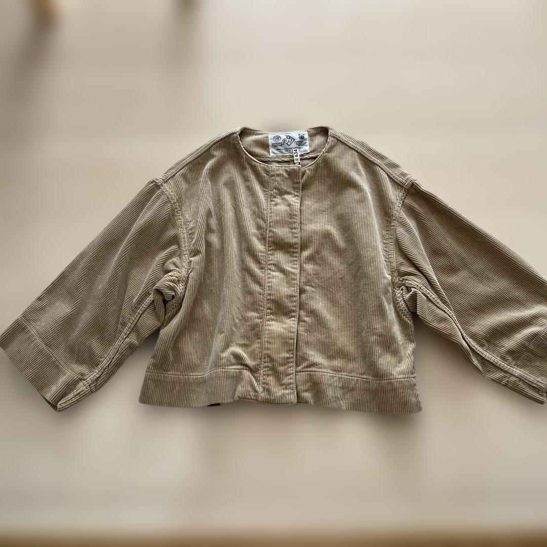 オールドマンズテーラー　コーデュロイワイドスリーブジャケット　ベージュ