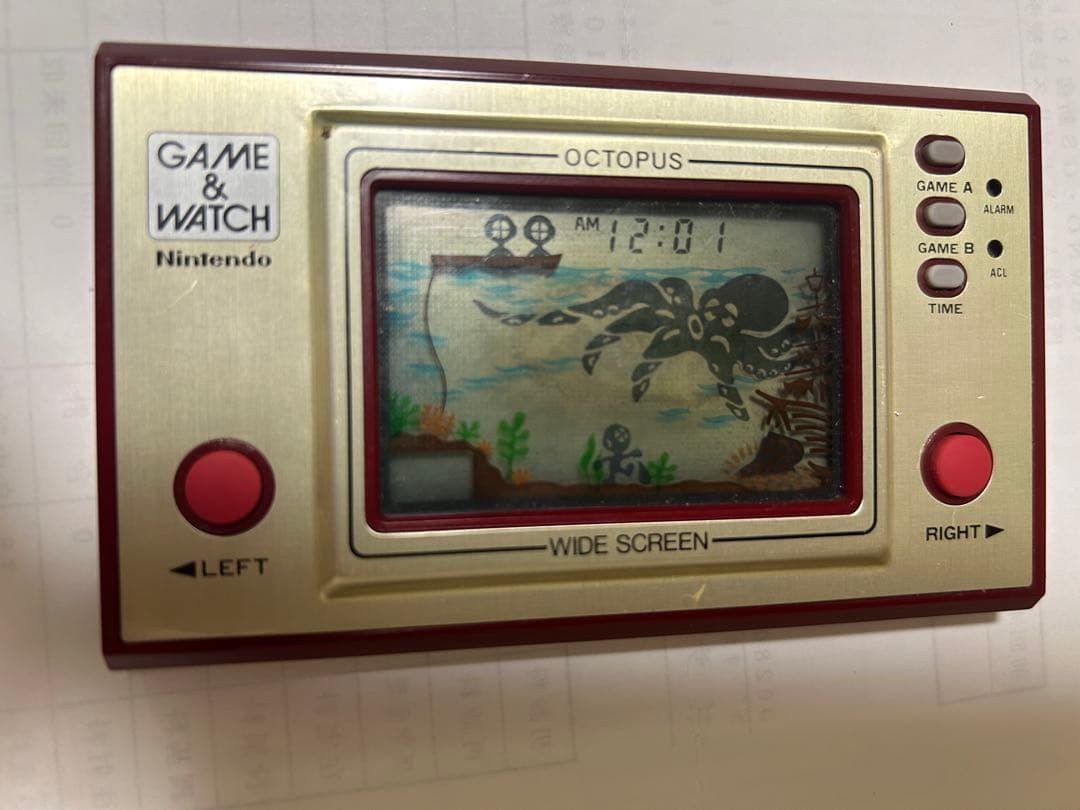 ゲームウォッチ　オクトパス