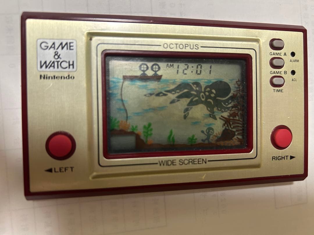 ゲームウォッチ　オクトパス