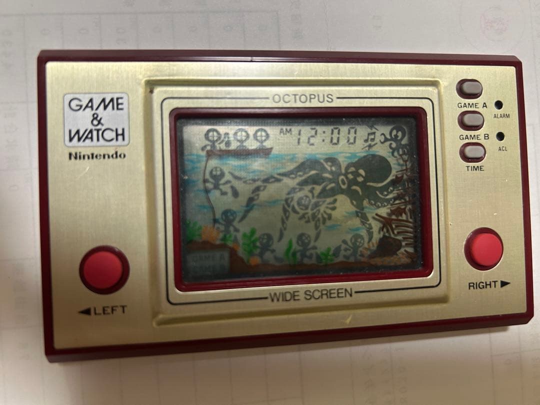 ゲームウォッチ　オクトパス