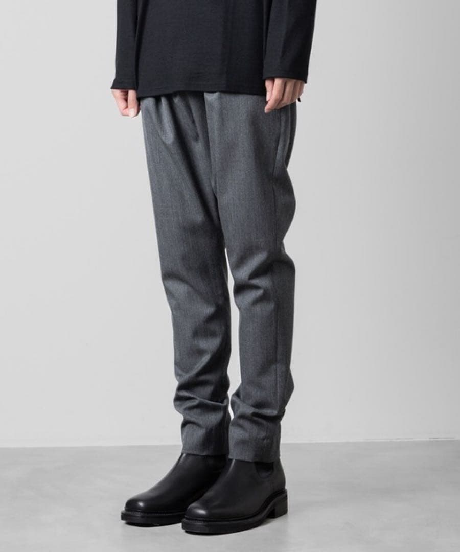 ato アトウ サルエルパンツ クラシックウール グレー 46