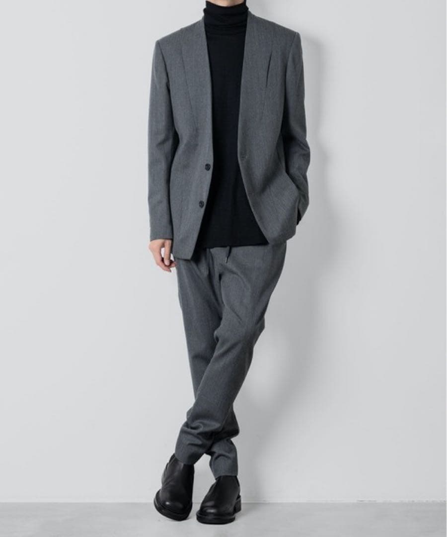 ato アトウ サルエルパンツ クラシックウール グレー 46