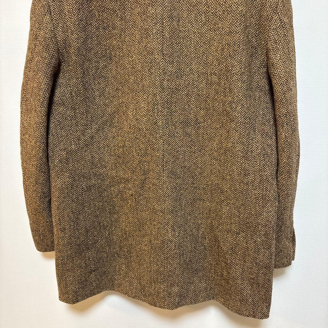 パパス　Papas ハリスツイード　2Bジャケット　L48 ブラウン