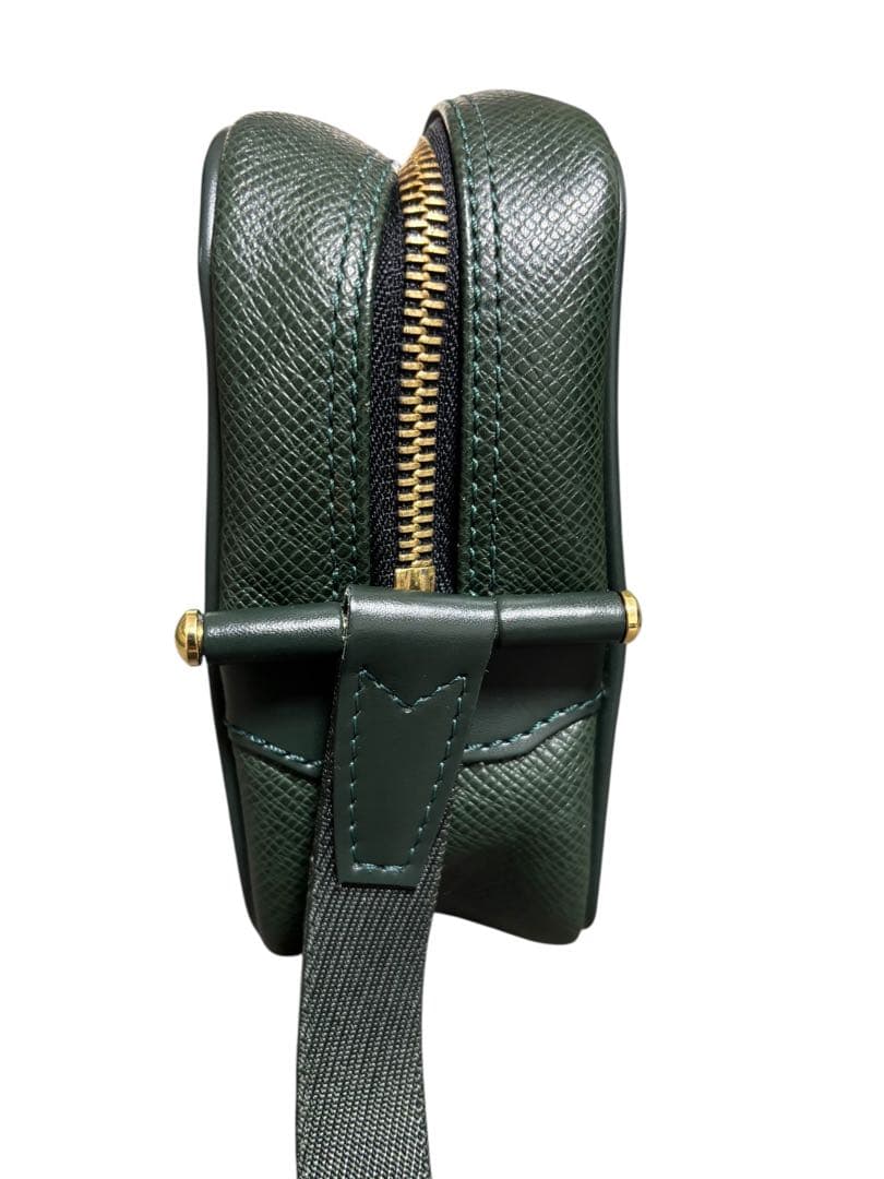 ルイヴィトン セカンドバッグ グリーン ゴールド金具