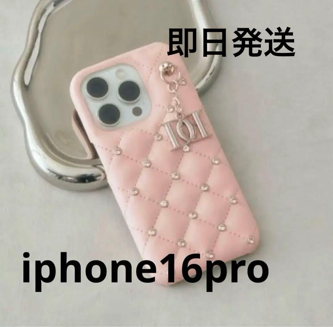 Darich キルティングビジューDDチャームiPhoneケース 16pro