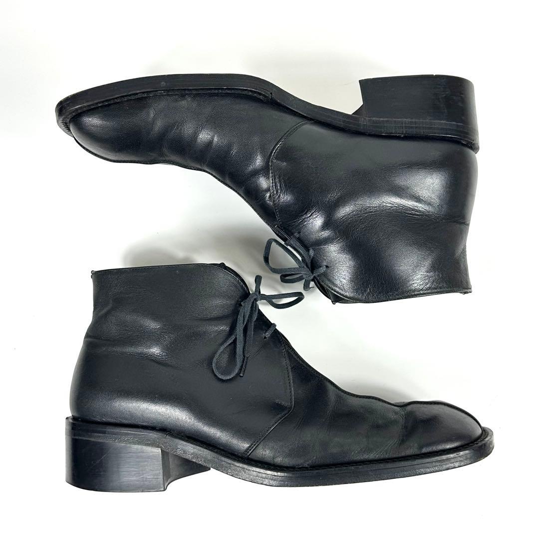 ALFREDO BANNISTER ヒールチャッカブーツ レザー 黒