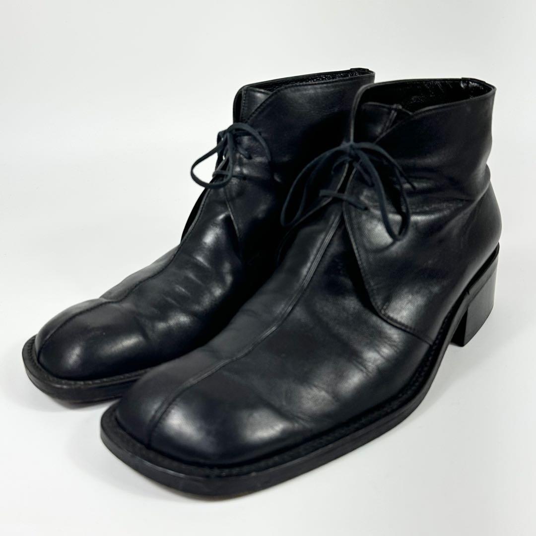 ALFREDO BANNISTER ヒールチャッカブーツ レザー 黒