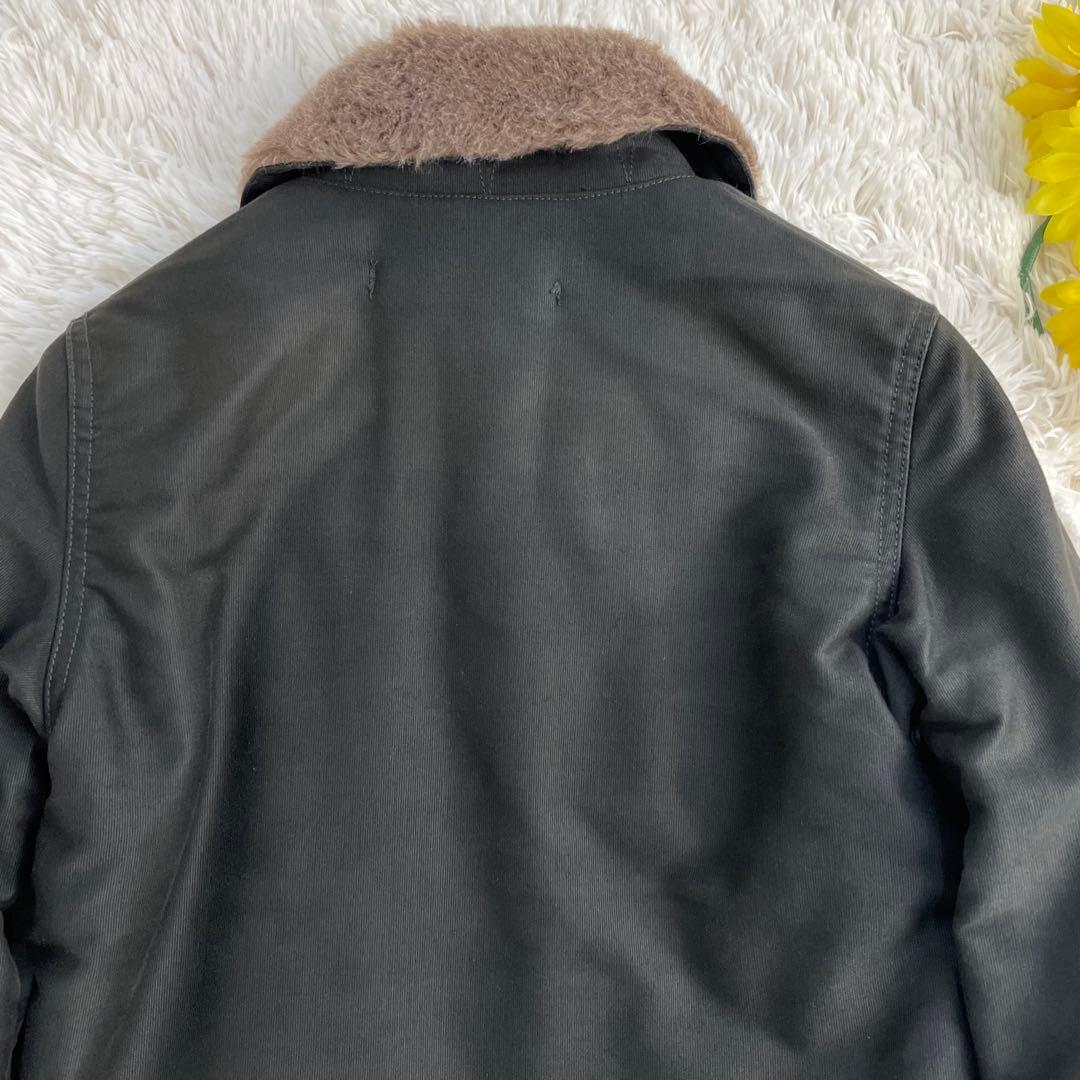 人気✨ アイアンハート N1デッキジャケット アルパカ ウール メンズ ブラック