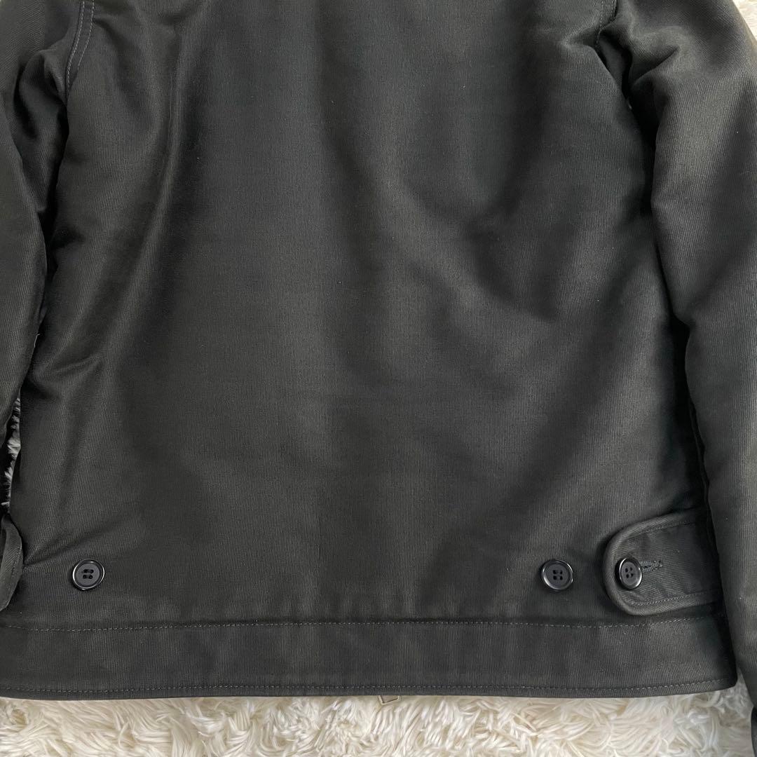 人気✨ アイアンハート N1デッキジャケット アルパカ ウール メンズ ブラック