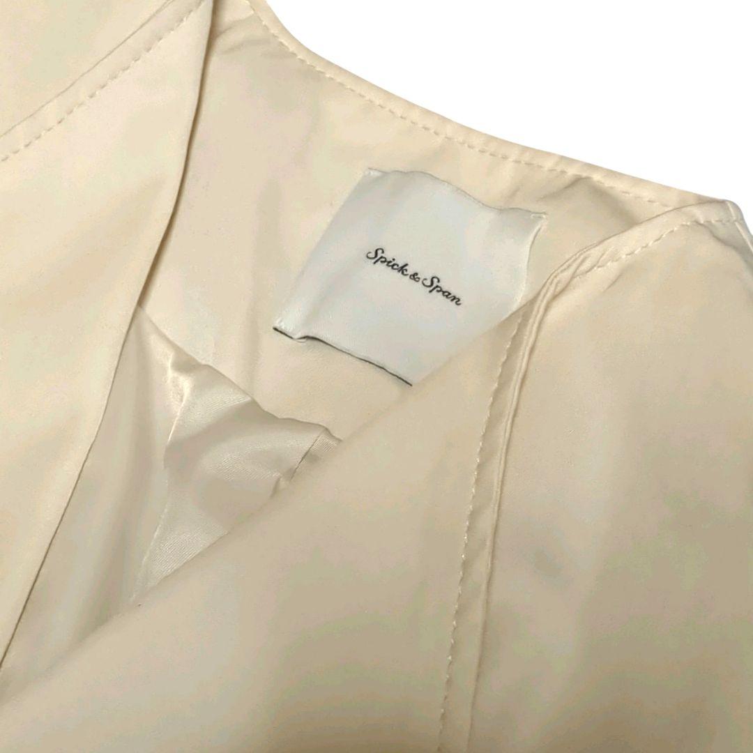 2024SS Spick and Span C/Cu ノーカラートレンチコート