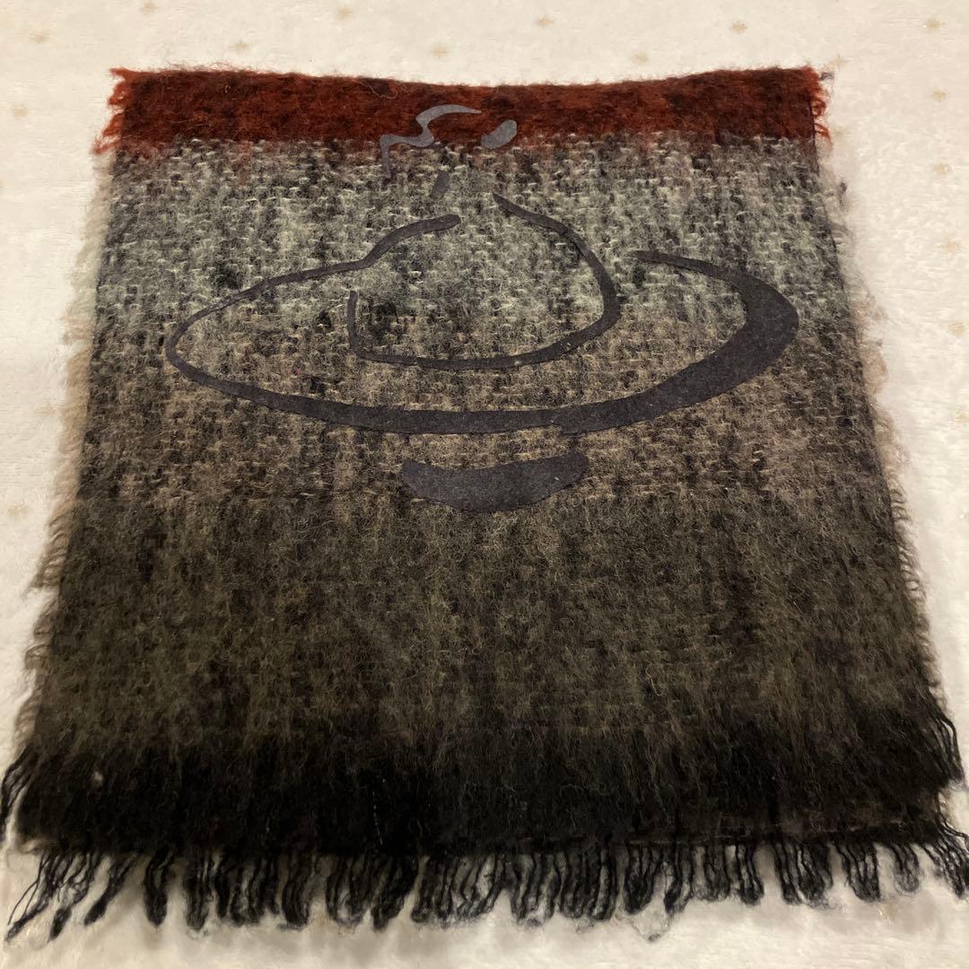 Vivienne Westwood マフラー 黒 オレンジ グレー　ユニセックス