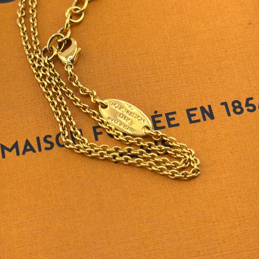 【極美品】ルイヴィトン ネックレス コリエ エセンシャルV ゴールド