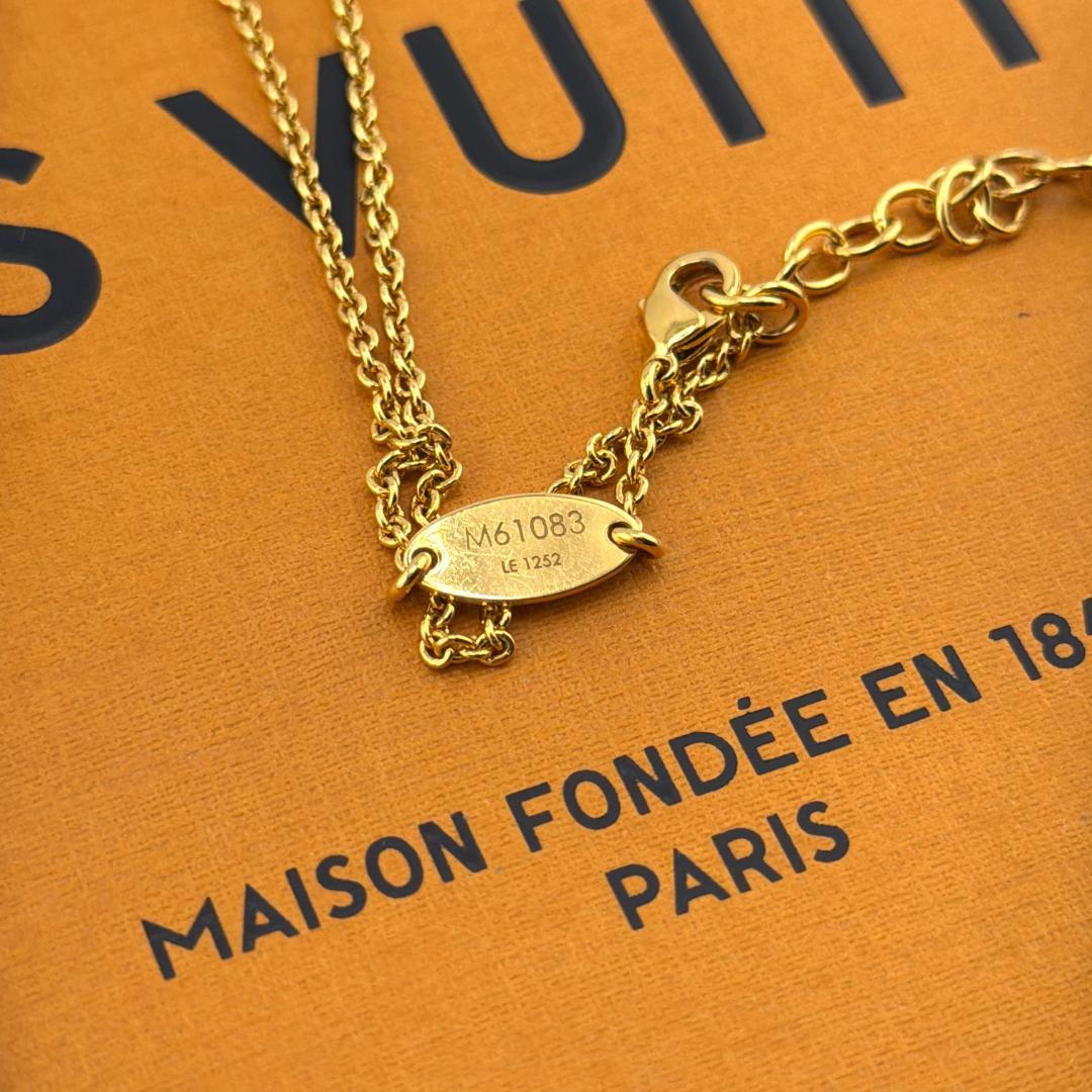 【極美品】ルイヴィトン ネックレス コリエ エセンシャルV ゴールド