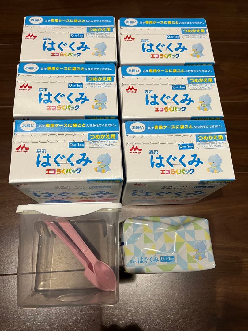 ぴ*読様 森永乳業はぐくみ エコらくパック詰め替え用 未使用