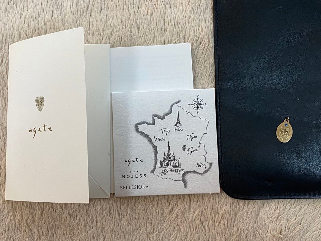 アガット チャーム K9 スワロフスキー メダイ